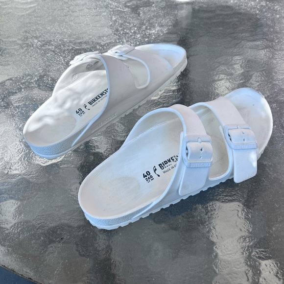 White Birkenstocks rubber sandals - Picture 6 of 8